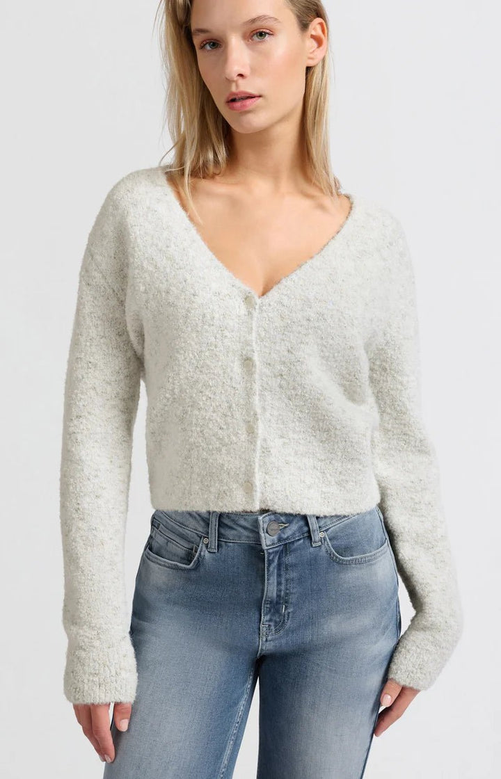 YAYA - Cardigan Bouclé OffWhite - Luxedy