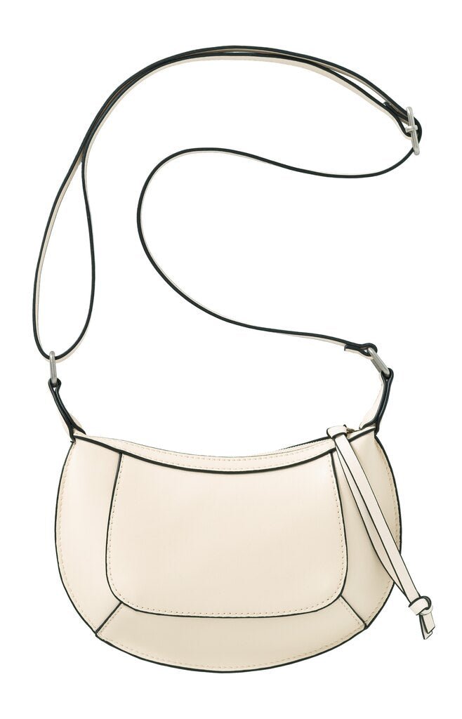 YAYA - Handtas Crossbody Leather Small Feather Grey - Luxedy