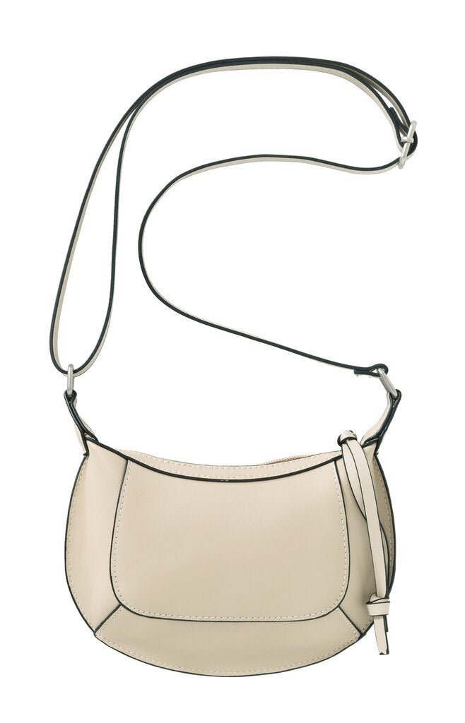 YAYA - Handtas Crossbody Leather Small Feather Grey - Luxedy