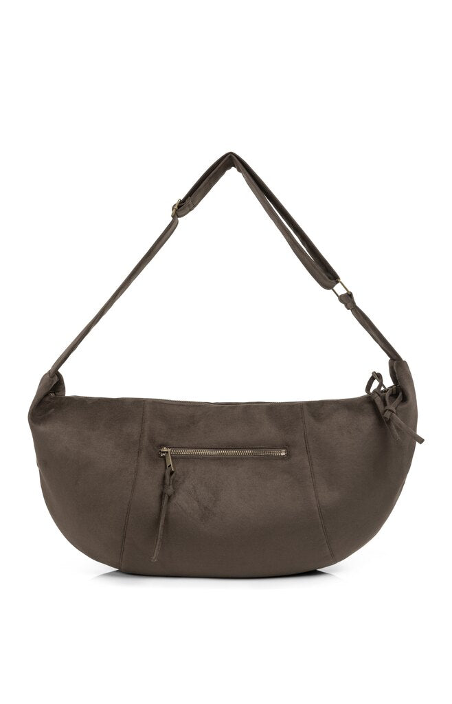 YAYA - Handtas Crossbody Suedine Jane Brown - Luxedy