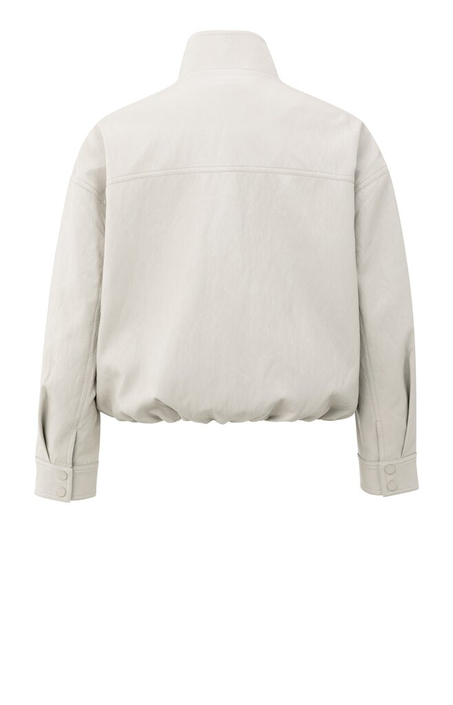 YAYA - Jas Faux Leather Chalk White - Luxedy