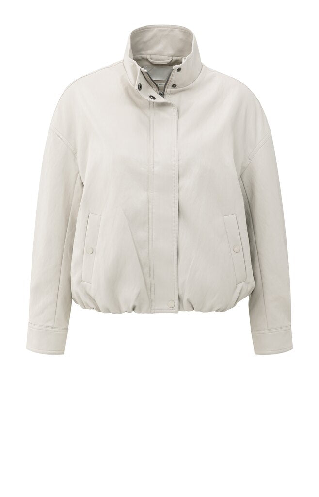 YAYA - Jas Faux Leather Chalk White - Luxedy