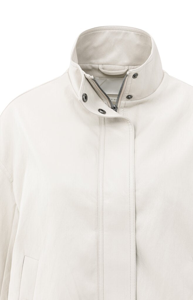 YAYA - Jas Faux Leather Chalk White - Luxedy