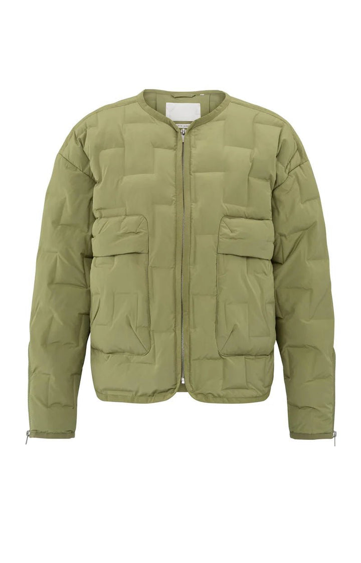 YAYA - Jas Short Quilted Olive - Luxedy