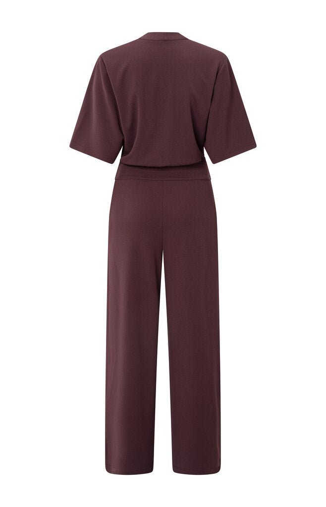 YAYA - Jumpsuit Jersey Fudge Purple - Luxedy