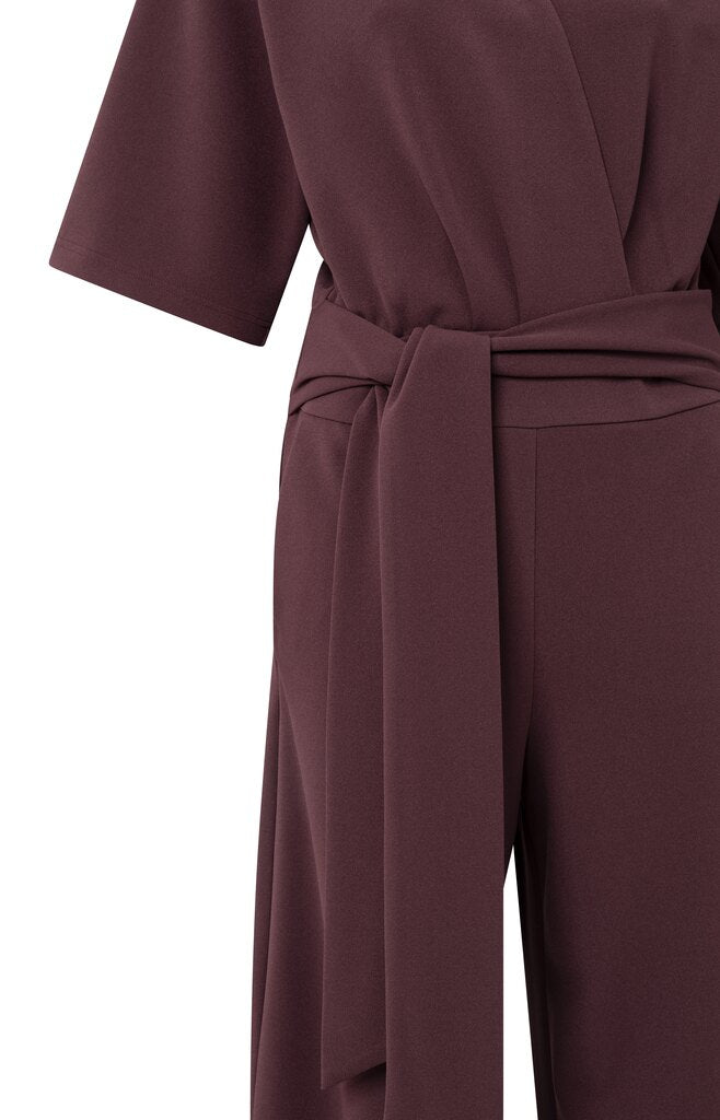 YAYA - Jumpsuit Jersey Fudge Purple - Luxedy