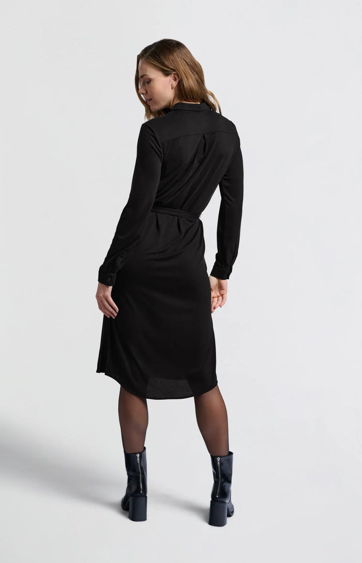 YAYA - Jurk Jersey Black - Luxedy