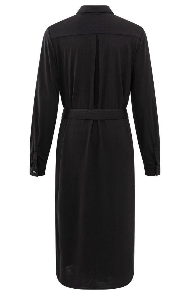 YAYA - Jurk Jersey Black - Luxedy