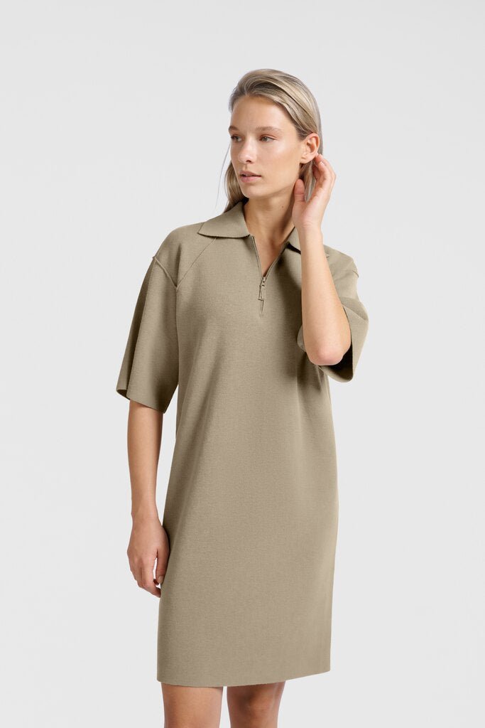 YAYA - Jurk Polo Soft Green - Luxedy