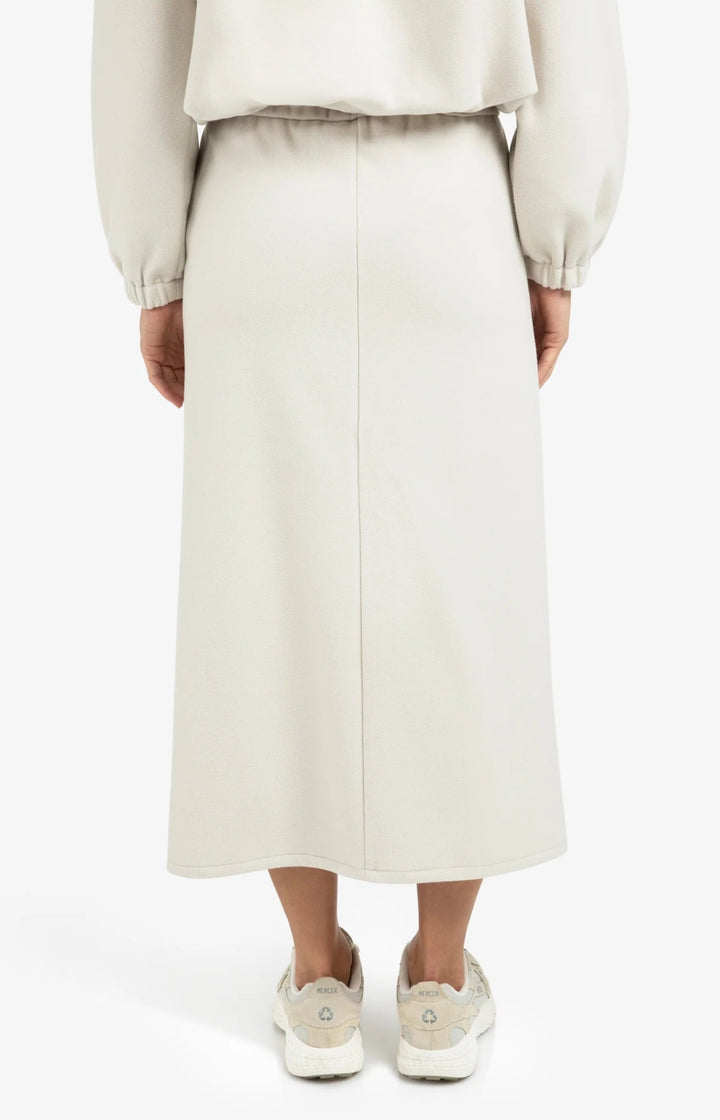 YAYA - Rok Jersey Midi Cloud Grey Melange - Luxedy
