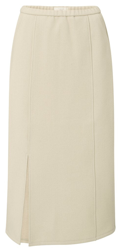 YAYA - Rok Jersey Midi Cloud Grey Melange - Luxedy
