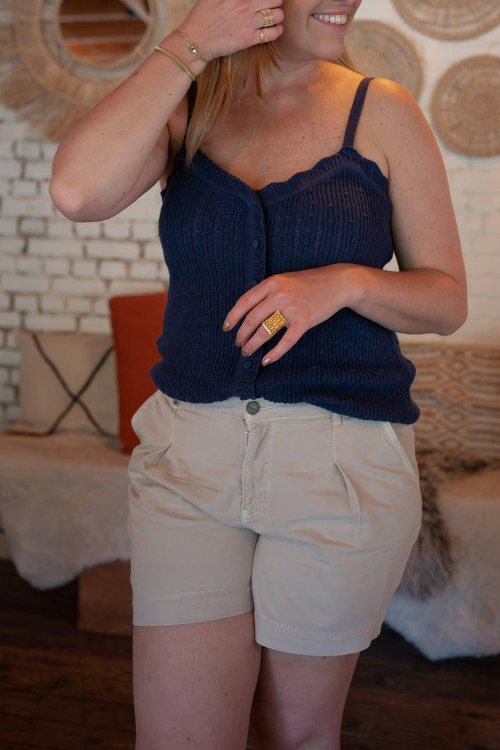 YAYA - Short Gray Morn Beige - Luxedy