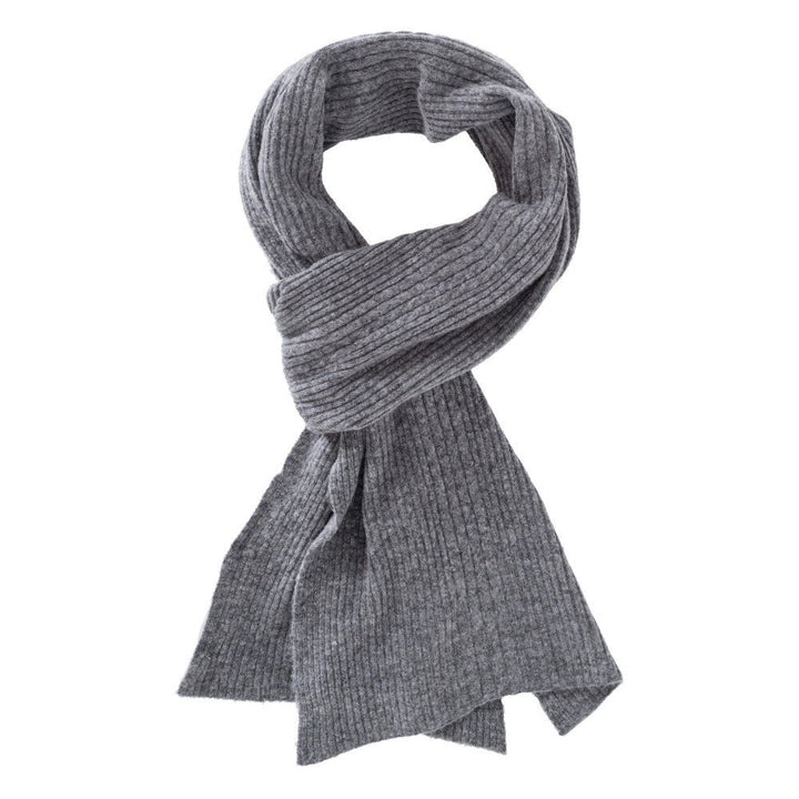 Yaya - Sjaal Cable Knit Medium Grey - Luxedy