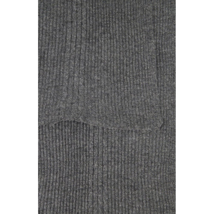 Yaya - Sjaal Cable Knit Medium Grey - Luxedy