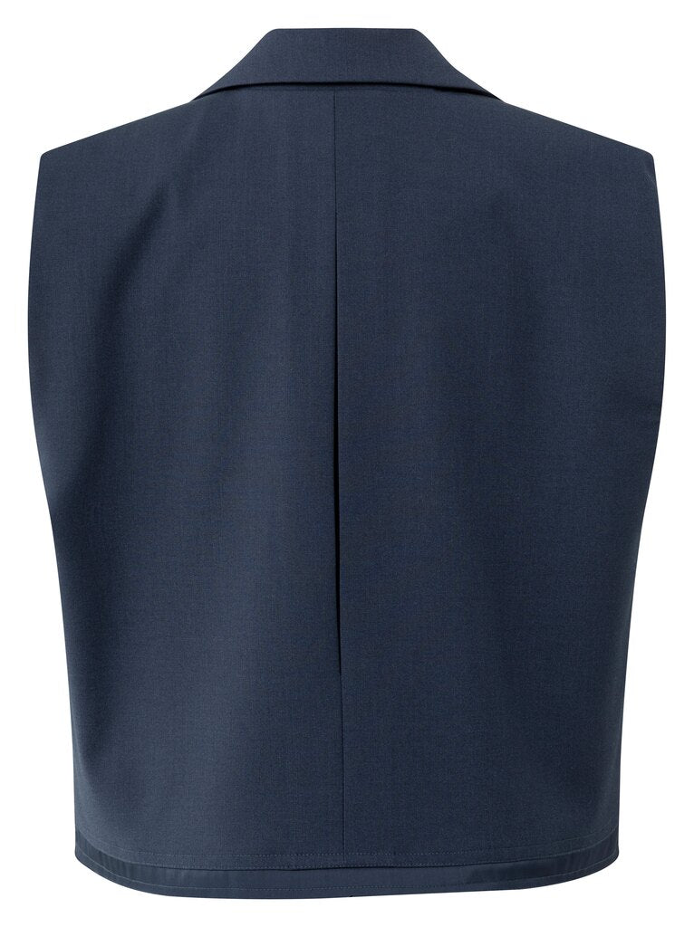 YAYA - Sleeveless Blazer Collegiate Blue - Luxedy