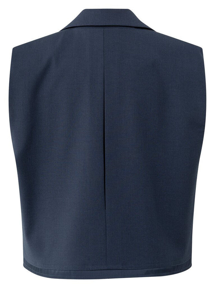 YAYA - Sleeveless Blazer Collegiate Blue - Luxedy