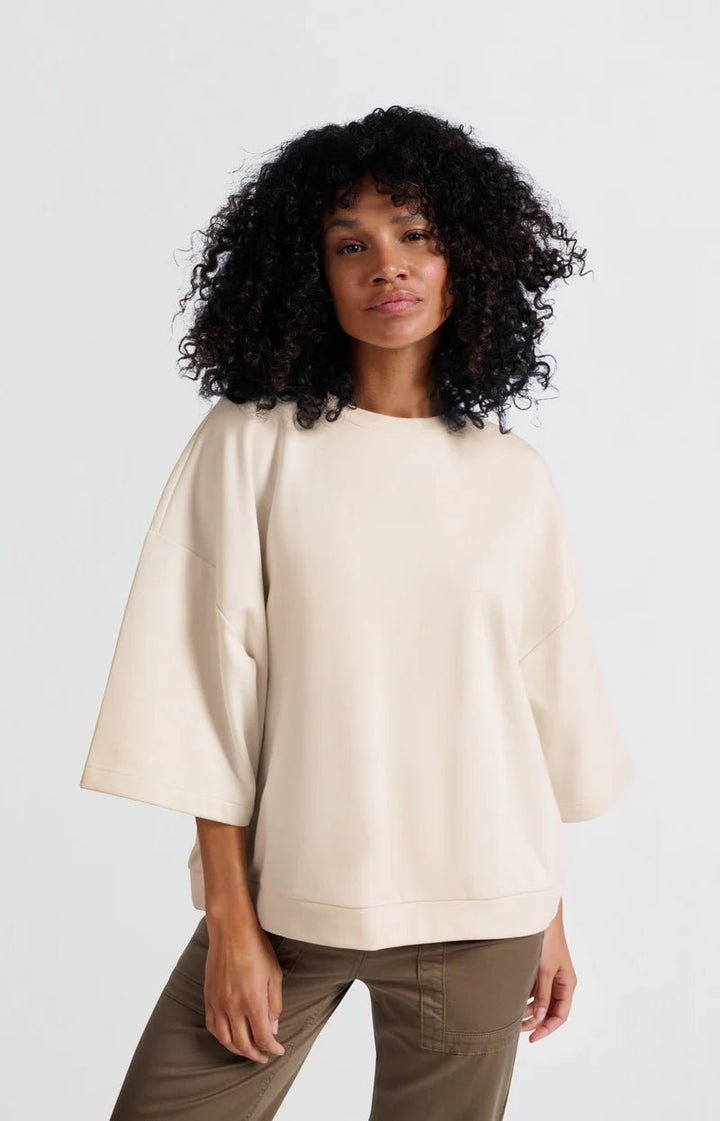 YAYA - Sweater OffWhite Knit - Luxedy