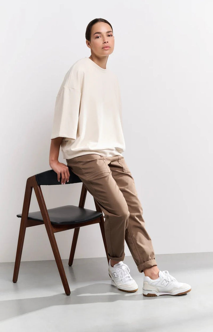 YAYA - Sweater OffWhite Knit - Luxedy