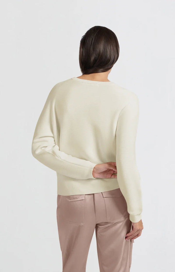 YAYA - Sweater Seam Details OffWhite - Luxedy