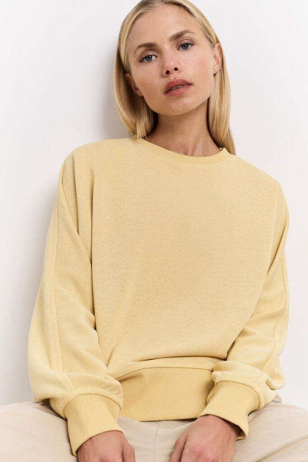 YAYA - Sweater Small Slit Moonstone Yellow - Luxedy