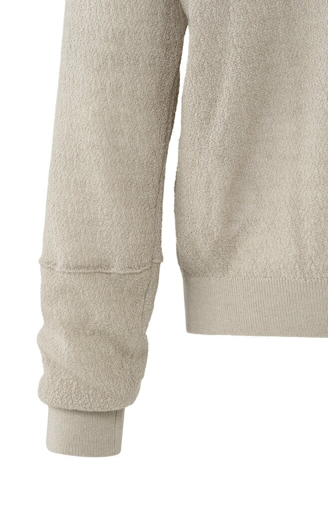 YAYA - Sweater Texture Fitted Feather Grey - Luxedy