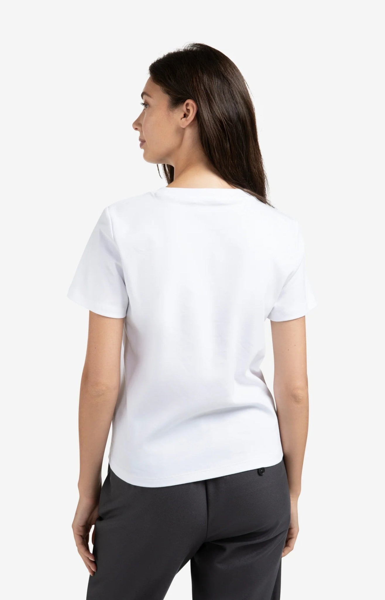 YAYA - T-Shirt Stitch Detail Pure White - Luxedy