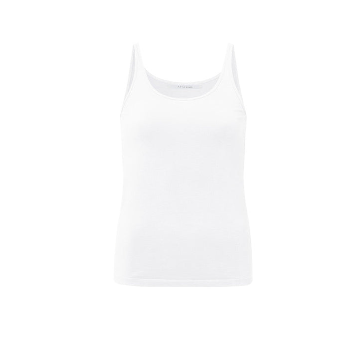 YAYA - Top Basic Singlet White - Luxedy