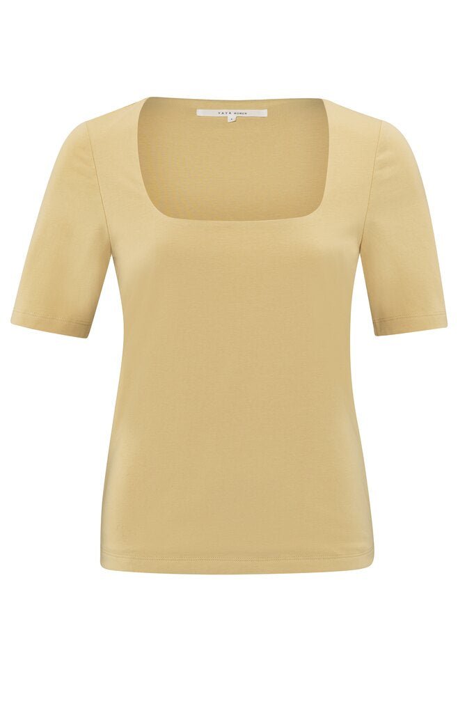 YAYA - Top Double Layer Moonstone Yellow - Luxedy