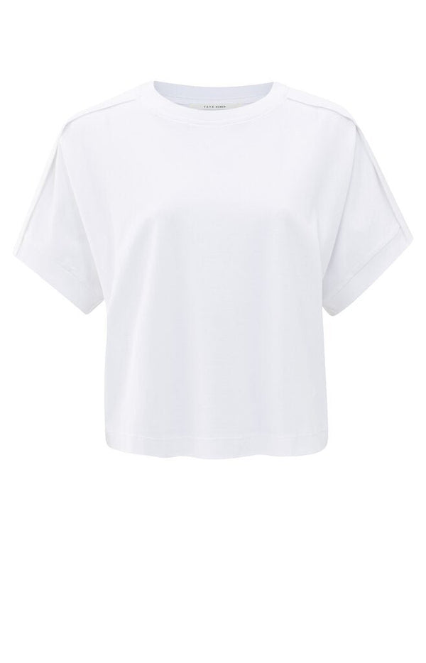 YAYA - Top Folded Detail Pure White - Luxedy