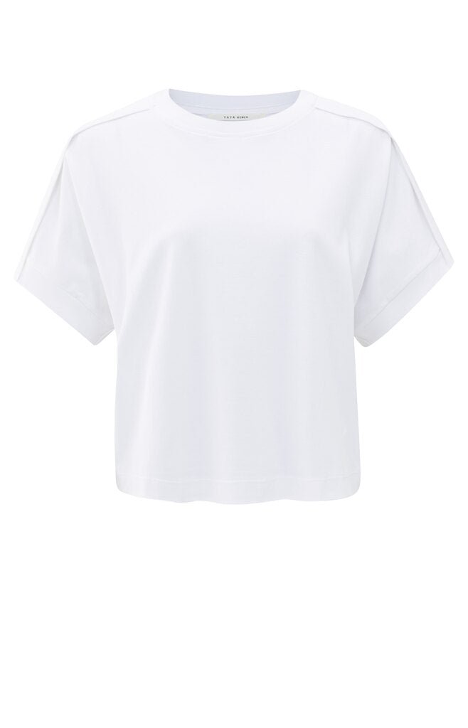 YAYA - Top Folded Detail Pure White - Luxedy