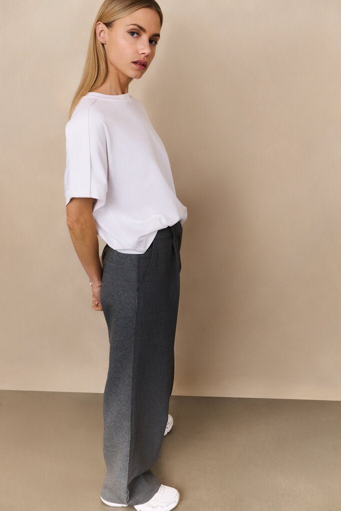 YAYA - Top Folded Detail Pure White - Luxedy