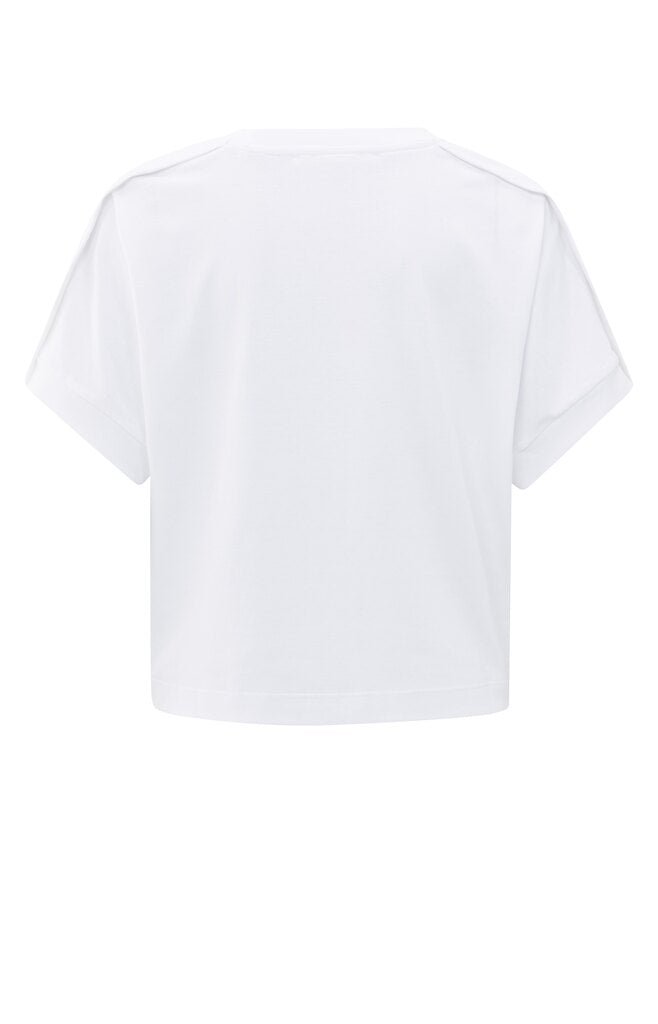 YAYA - Top Folded Detail Pure White - Luxedy