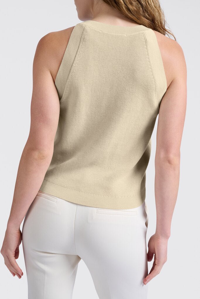 YAYA - Top High Neckline Summer Sand - Luxedy