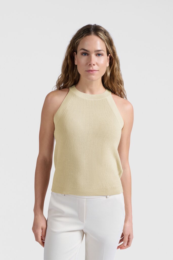 YAYA - Top High Neckline Summer Sand - Luxedy