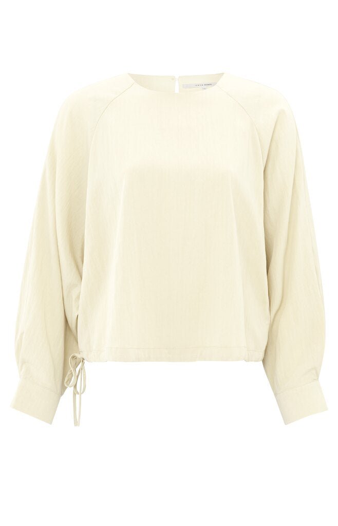 YAYA - Top Raglan Cord Soft OffWhite - Luxedy