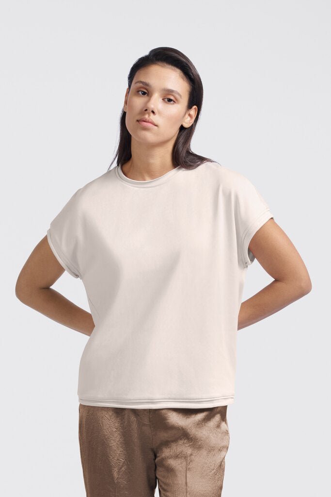 YAYA - Top Raw Edge Light Pink - Luxedy