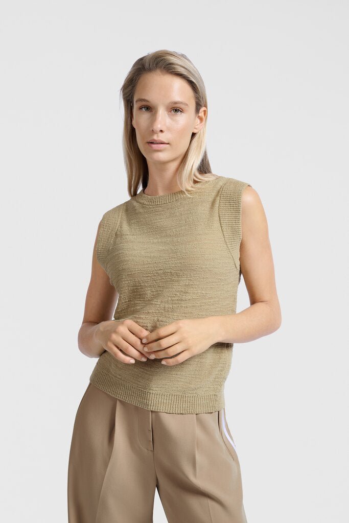 YAYA - Top Textured Soft Green - Luxedy