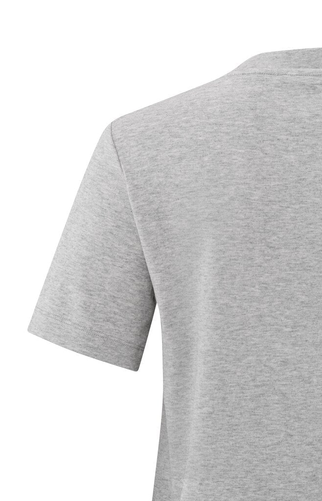 YAYA - Top V - Neck Shirt Medium Grey Melange - Luxedy