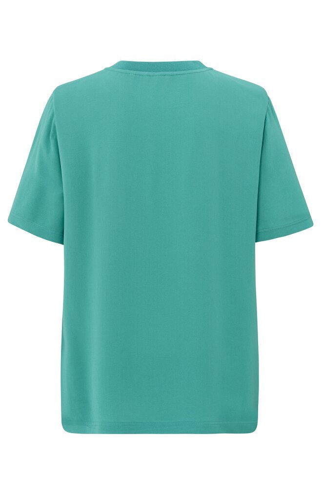 YAYA - Top Woven Shirt Lagoon Blue - Luxedy