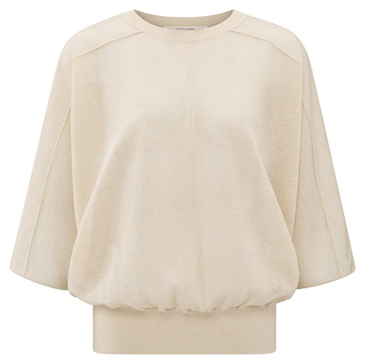 YAYA - Trui Batwing Offwhite Knit - Luxedy