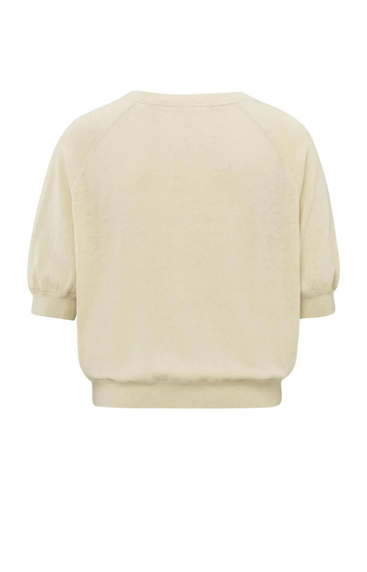 YAYA - Trui Fine Knit Sweater Summer Sand - Luxedy
