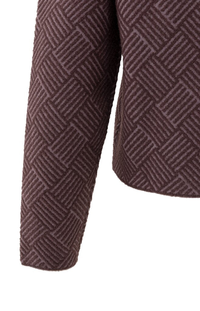 YAYA - Trui Jaquard Fudge Purple Dessin - Luxedy