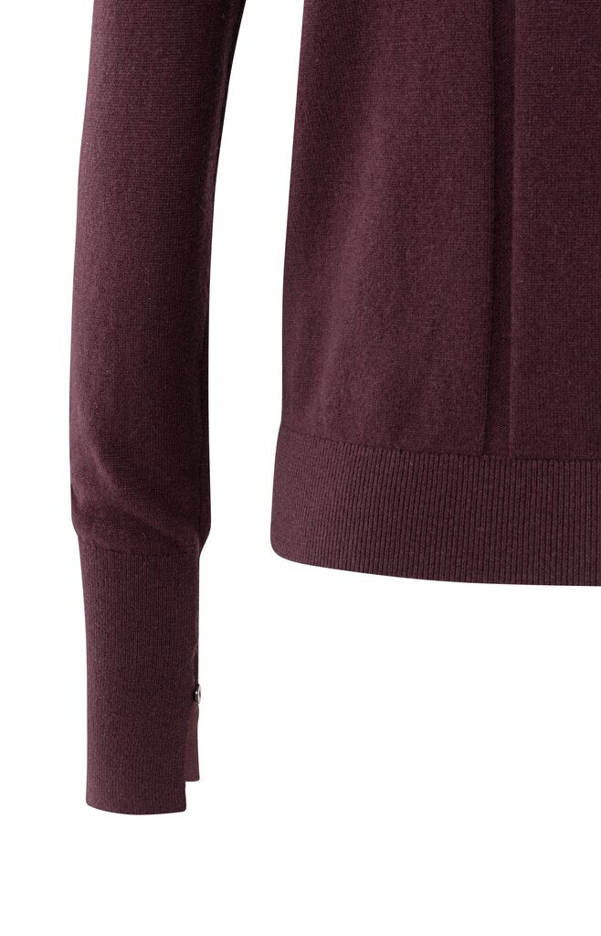 YAYA - Trui Open Neck Fudge Purple - Luxedy