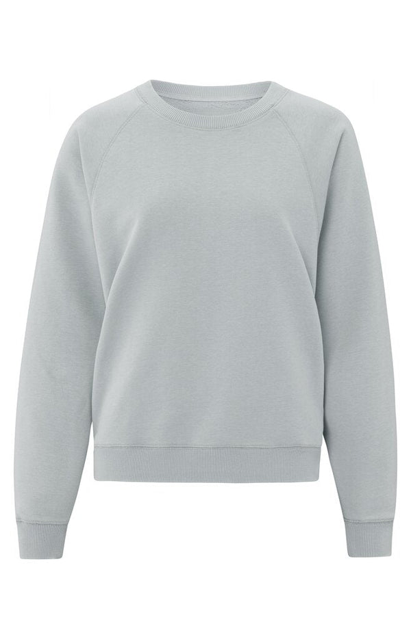 YAYA - Trui Raglan Sweater Harbor Mist Grey - Luxedy