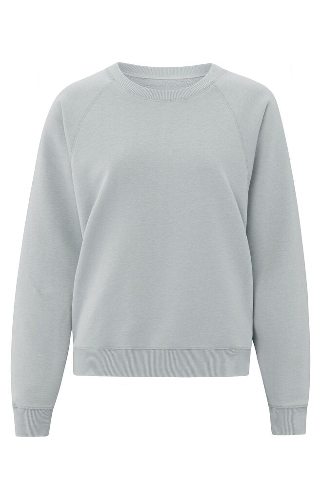 YAYA - Trui Raglan Sweater Harbor Mist Grey - Luxedy