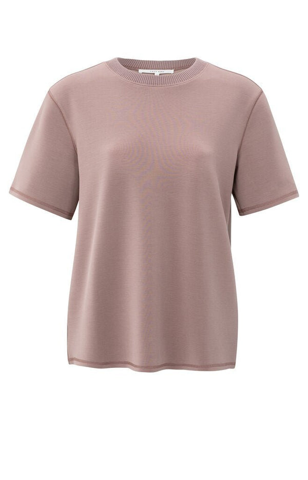 YAYA - Trui Shortsleeve Sweatshirt Blush Pink - Luxedy