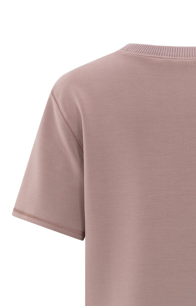 YAYA - Trui Shortsleeve Sweatshirt Blush Pink - Luxedy