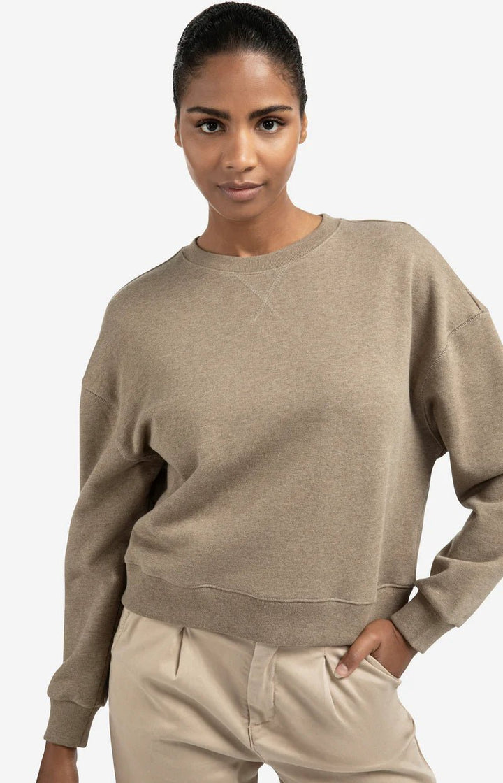 YAYA - Trui Sweatshirt Capers Melange - Luxedy