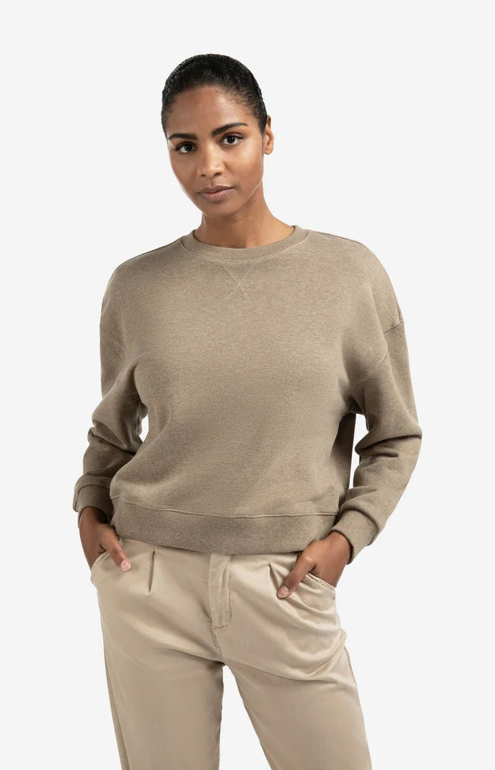 YAYA - Trui Sweatshirt Capers Melange - Luxedy