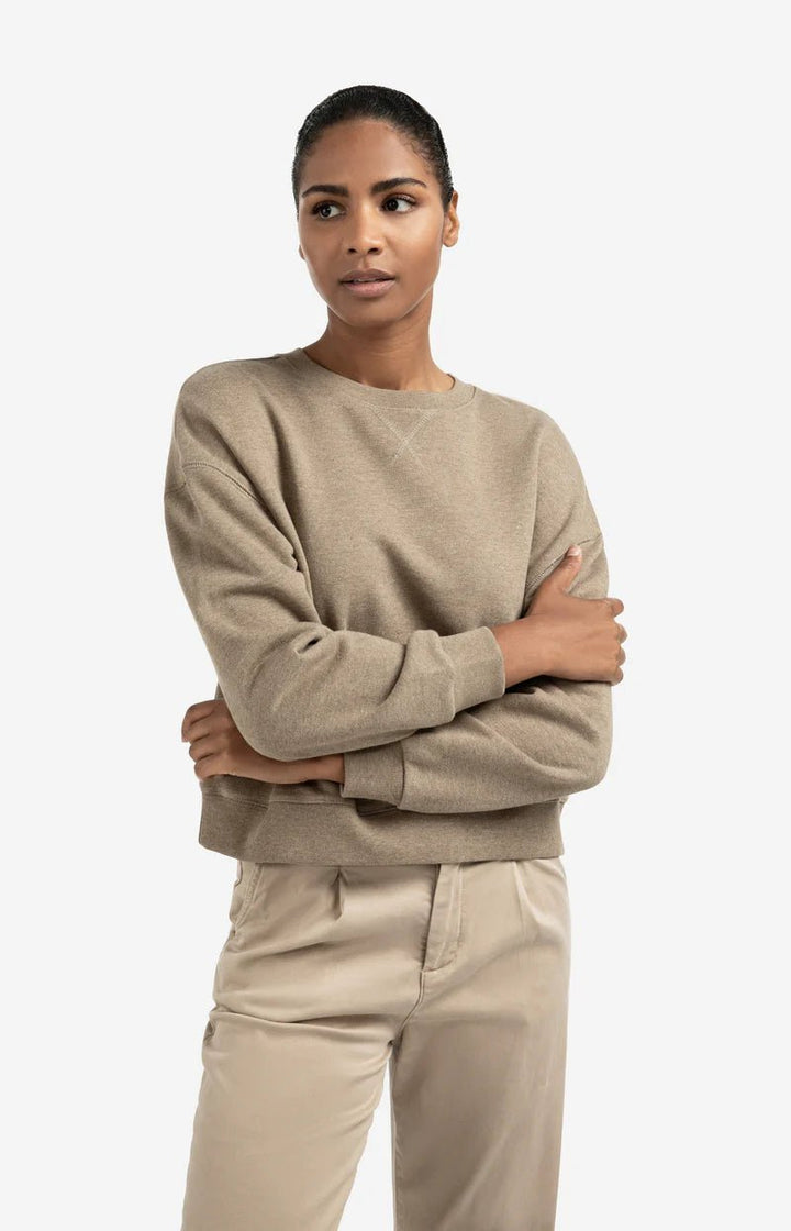 YAYA - Trui Sweatshirt Capers Melange - Luxedy